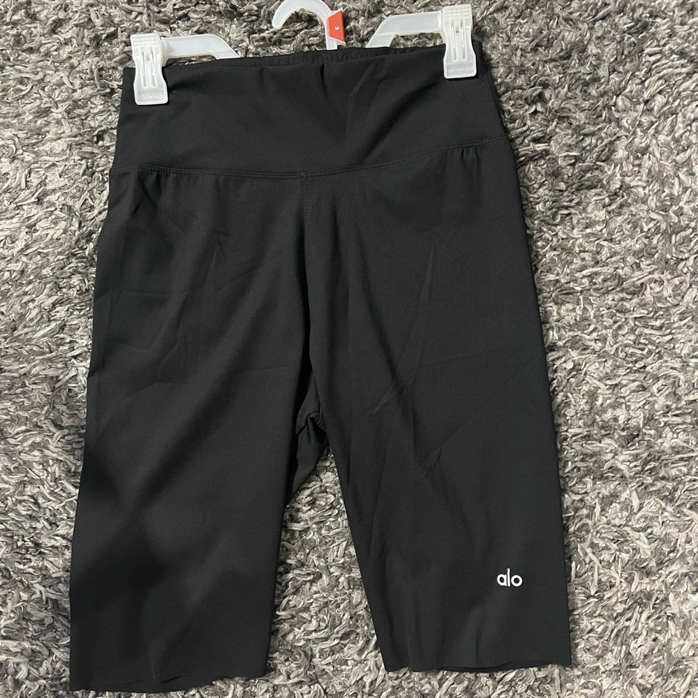 Alo Black High-Waisted Shorts